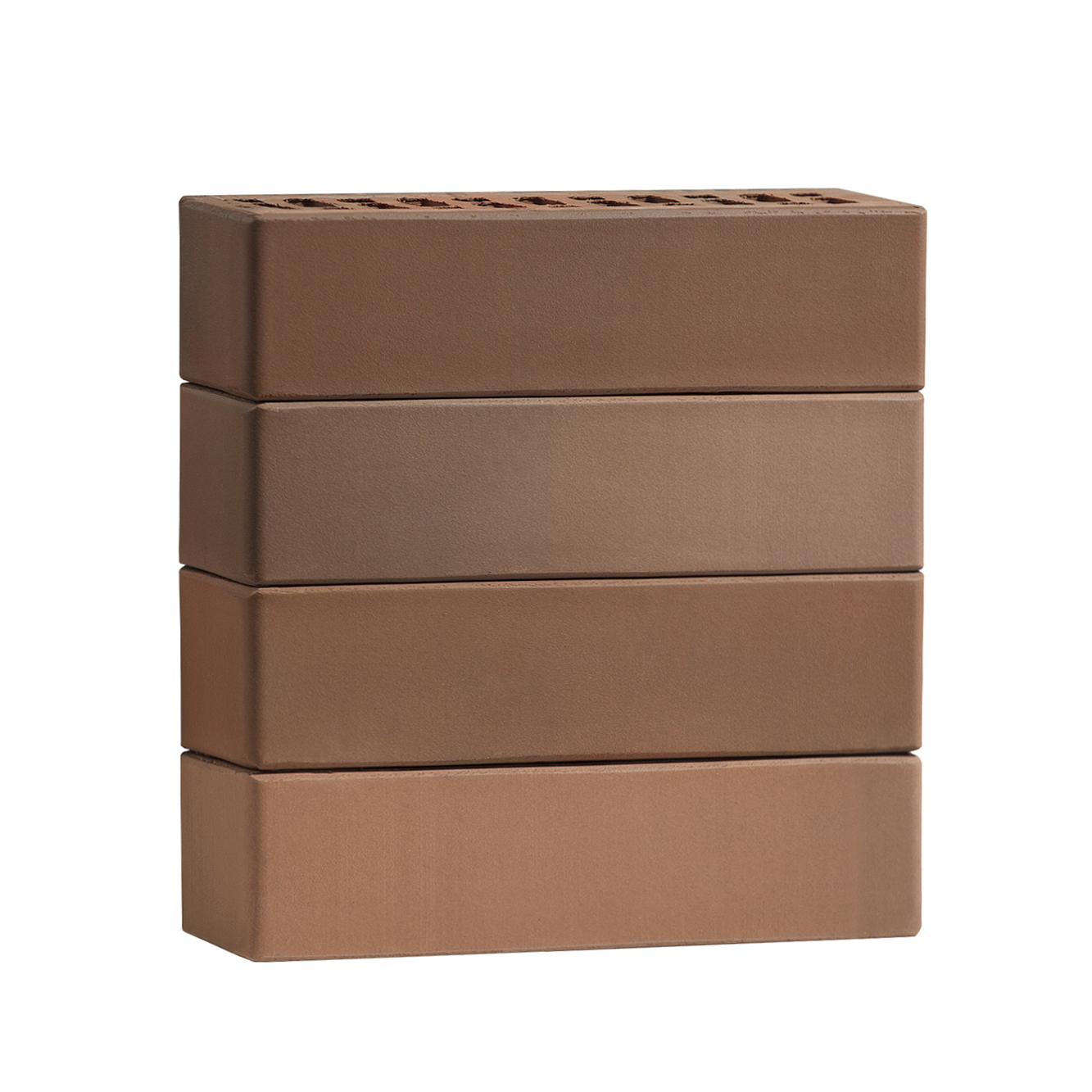 Кирпич лицевой Volgabrick Флеш Гладкий 0,7НФ 