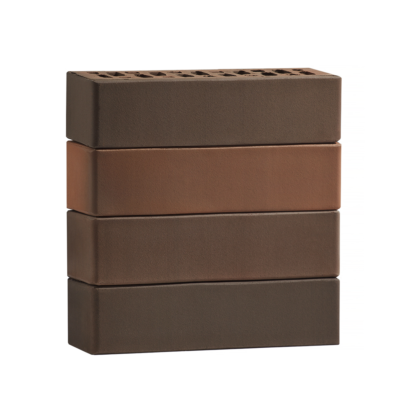 Кирпич лицевой Volgabrick Флеш Гладкий 0,7НФ 