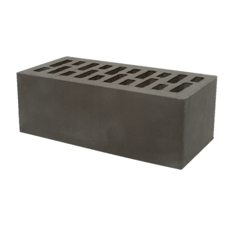 Кирпич лицевой Тербунский гончар пустотелый 1,4НФ графит гладкий