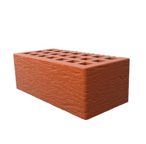 Саранский кирпич лицевой (СЗЛК) 1.4НФ красный ольха1