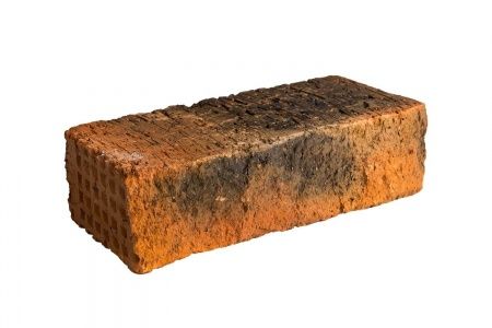 Ижевский кирпич лицевой 1НФ красный "Рваный камень" ложок (ИЗКМ)