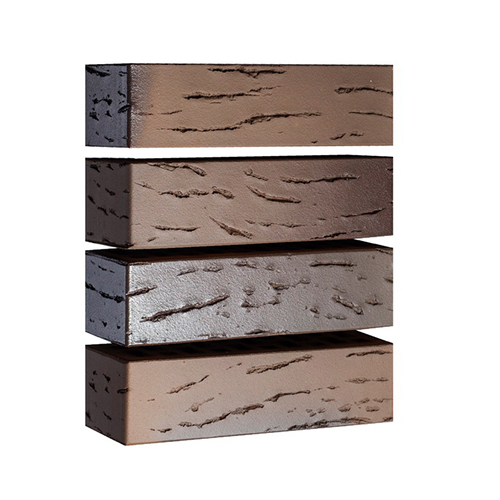 Саранский кирпич лицевой 0.7 НФ флеш-обжиг графит антик