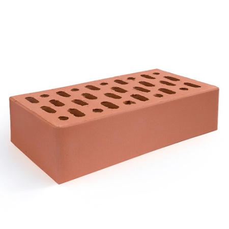 Кирпич лицевой пустотелый Норский 1НФ красный гладкий