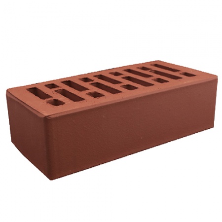 Кирпич лицевой Строма 1,4НФ бордо гладкий